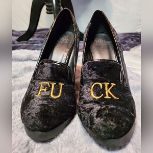 YRU Lavish FU//CK heels